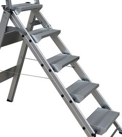 Robust Strength Lightweight Aluminum Ladder 5 Steps Adjustable Aluminum Ladder