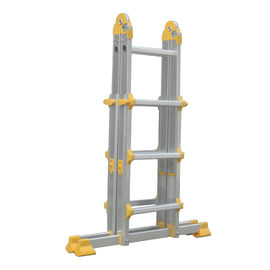 Portable  Aluminium Step Ladder PP Feet 4x3 Collapsible Extension Ladder