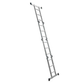 A Frame Durable  Foldable Aluminum Ladder 4x3  Easy Storage And Transport