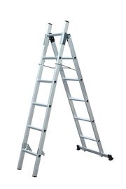 2x6 Lightweight 6063 Aluminum Extension Ladder 5.5kg Easily Carried
