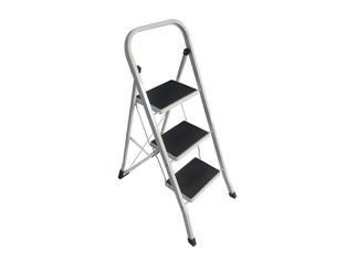 EN131 3 Steps  Steel Step Stool Rust Proof Indoor Steel Foot Stool