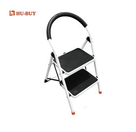 Durable Steel Step Stool Powder Coated Surface 2  Steps With Plastic Mat