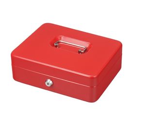 Lockable Coin Money Storage Safe Security Box Holder Suitcase With Lock Key 8 Compartments
