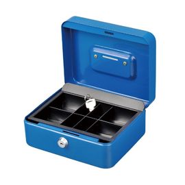 Lockable Coin Money Storage Safe Security Box Holder Suitcase With Lock Key 8 Compartments