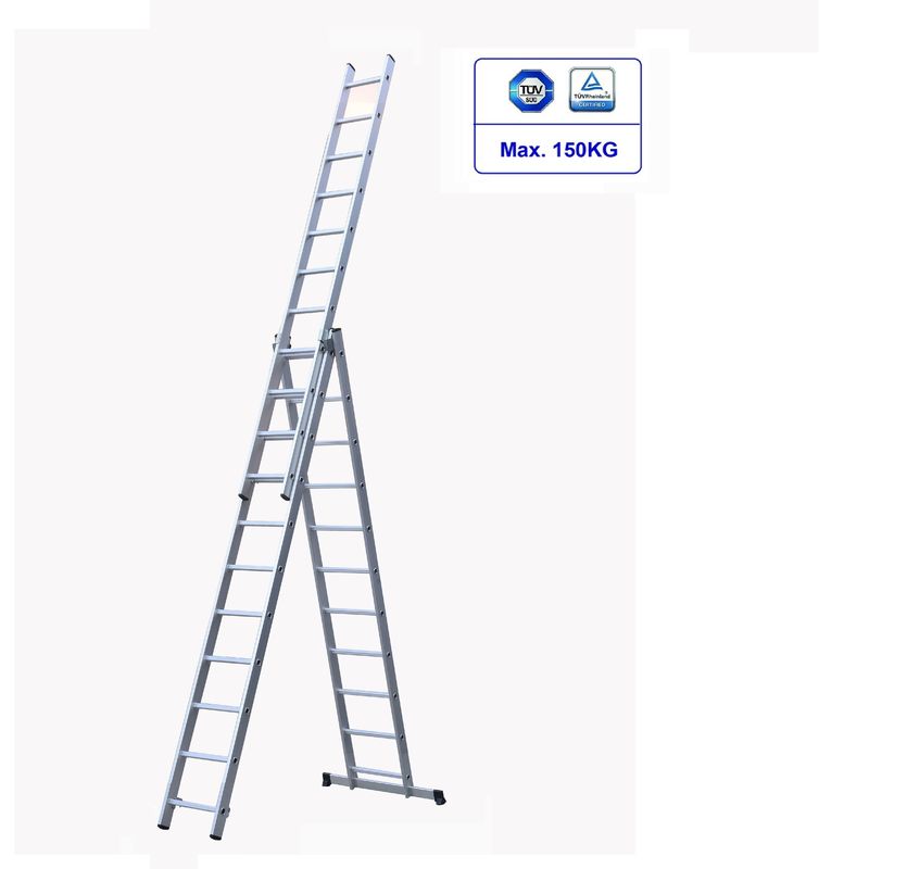 3x11 Household  Aluminum Extension Ladder  Easy Carry  GS Certified