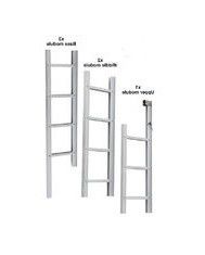 Compact Aluminum Safety Ladder 3.56m High Aluminum Fixed Ladder