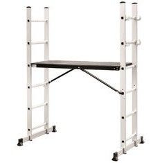 2x6  Extension  Aluminum Scaffold Tower With One Plank Non Marring Feet